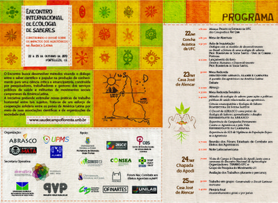 Encontro Internacional de Ecologia de Saberes (Fortaleza - Apodi)